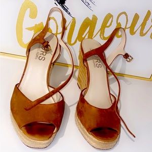 Brown suede Michael Kors shoes